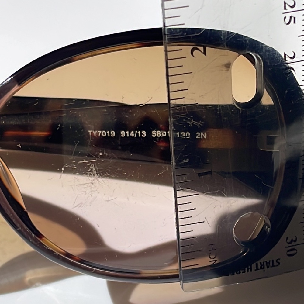 Tory Burch Tortoise Brown TY7019 914/13 58-15 - Picture 8 of 10